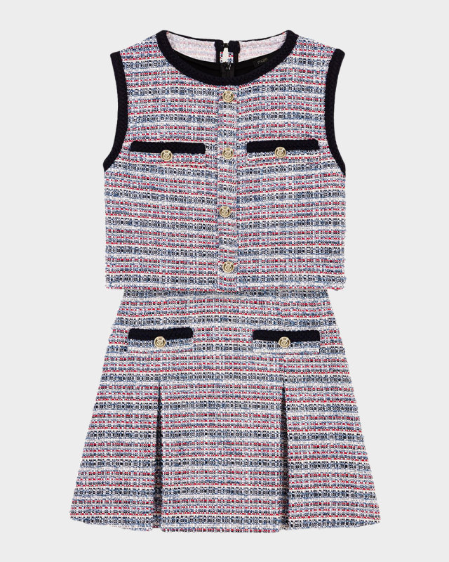 Rilany Two-in-One Tweed Mini Dress